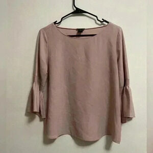 Ann Taylor Loft Factory - Women’s Mauve Bell Sleeve Blouse - Size‎ Small
